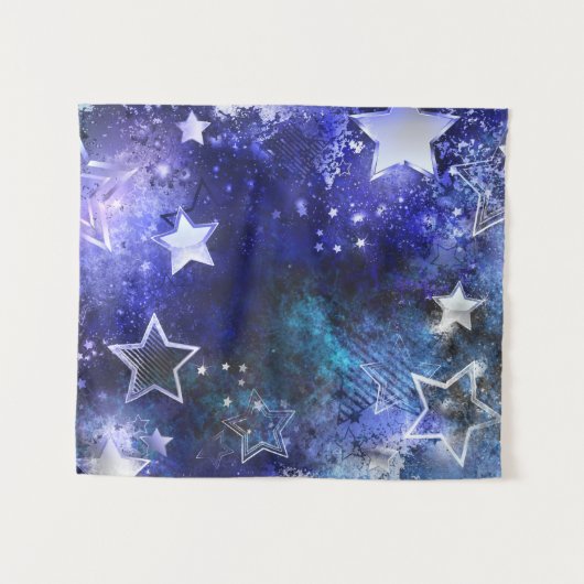 Tenture Arrière - plan spatial avec étoiles (Devant (Horizontal))