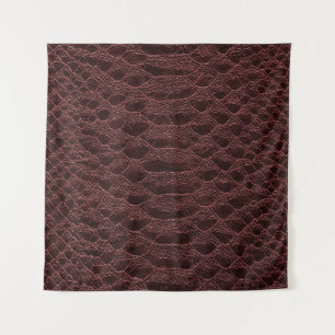 Tenture arrière - plan - texture en cuir de reptile brun -
