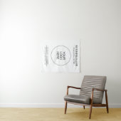 Tenture Arrière-plan vertical du texte du logo d'entrepris (En situation (horizontale))