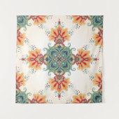 Tenture arrière - plan vintage sans soudure. Belle fleur (Devant (Horizontal))