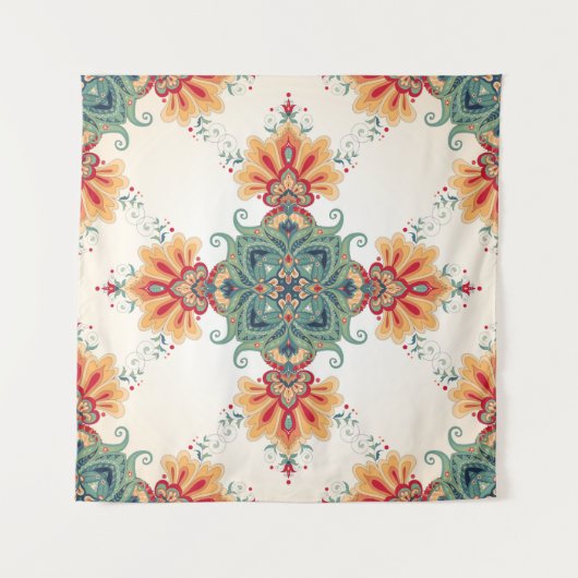 Tenture arrière - plan vintage sans soudure. Belle fleur (Devant)