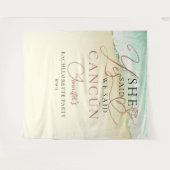 Tenture Arrière-plans aquarelle | Beach Bachelorette Party (Devant (Horizontal))