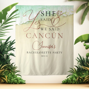 Tenture Arrière-plans aquarelle Beach Bachelorette Party