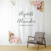 Tenture Arrière-plans mariages | Aquarelle Boho Glitter (En situation)