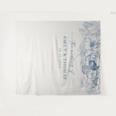 Tenture Arrière-plans Mariages floraux de la Chinoiserie (Devant (Horizontal))