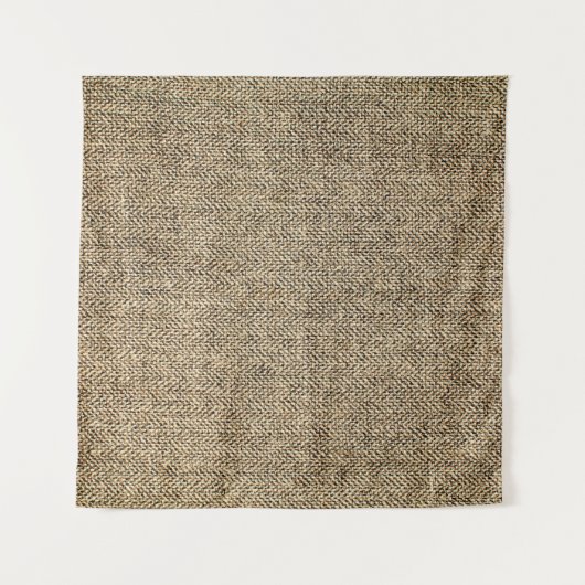 Tenture Arrière-sol en lin naturel, sac, beige (Devant)