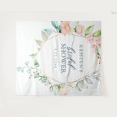 Tenture Arrosage de mariage aquarelle pastel floral géomét (Devant (Horizontal))