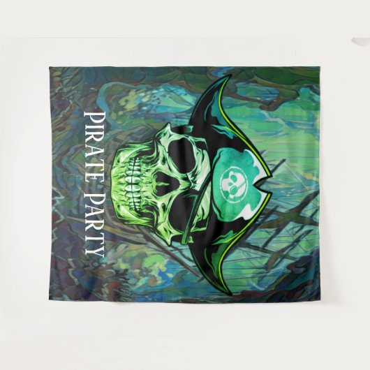 Tenture ARRRH Pirate Party (Devant (Horizontal))