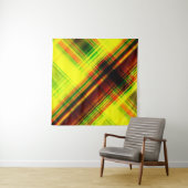 Tenture art abstract geometric diagonal pattern background (En situation)