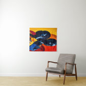 Tenture Art Abstrait afrocentrique moderne (En situation (horizontale))