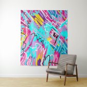 Tenture Art Abstrait audacieux (En situation)
