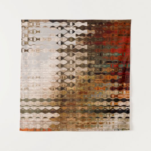 Tenture art abstrait coloré carrefour géométrique (Devant (Horizontal))