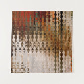 Tenture art abstrait coloré carrefour géométrique (Devant)