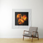 Tenture Art Abstrait Fireball (En situation (horizontale))