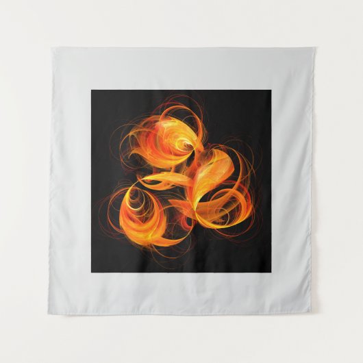 Tenture Art Abstrait Fireball (Devant)