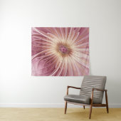 Tenture Art Abstrait Fractal Fleur & Tons de Bourgogne (En situation (horizontale))
