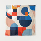 Tenture Art Abstrait géométrique du milieu du siècle scand (Devant (Horizontal))