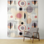 Tenture Art abstrait moderne du milieu du siècle (En situation)
