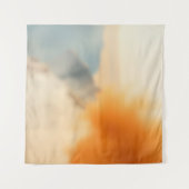 Tenture Art Abstrait Neutre Chaud Flou (Devant (Horizontal))