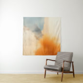 Tenture Art Abstrait Neutre Chaud Flou (En situation (horizontale))