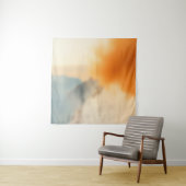 Tenture Art Abstrait Neutre Chaud Flou (En situation)