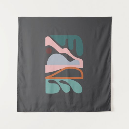 Tenture Art Abstrait un (Devant (Horizontal))