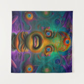 Tenture Art AI Bitcoin Crypto NFT Art (Devant (Horizontal))