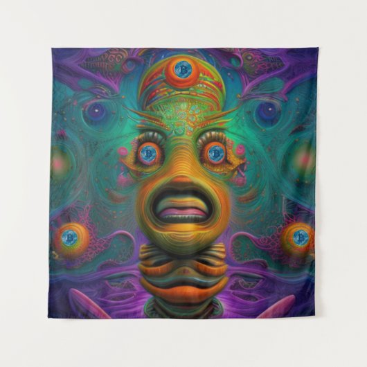 Tenture Art AI Bitcoin Crypto NFT Art (Devant)