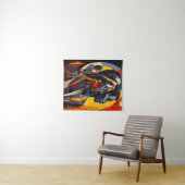 Tenture Art Cubiste Abstrait Gras (En situation (horizontale))