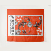 Tenture Art de carpe japonais tranquille (Devant (Horizontal))