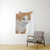 Tenture Art de chat roux adorable (En situation)