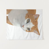 Tenture Art de chat roux adorable (Devant (Horizontal))