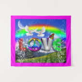 Tenture Art de la paix et de l'amour (Devant (Horizontal))