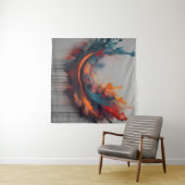 Tenture art de la peinture abstraite (En situation (horizontale))