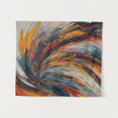 Tenture Art de l'expressionnisme Abstrait de flamme dynami (Devant (Horizontal))