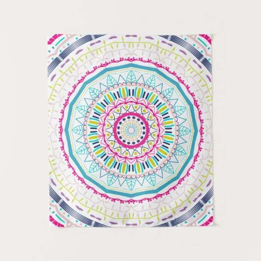 Tenture Art de mandala coloré vibrant (Devant)