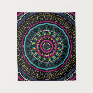 Tenture Art de mandala coloré vibrant