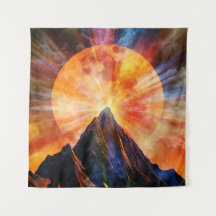 Art de montagne lunaire abstraite