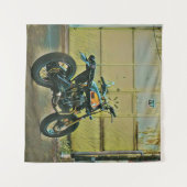 Tenture Art de moto vintage (Devant (Horizontal))