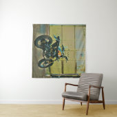 Tenture Art de moto vintage (En situation (horizontale))