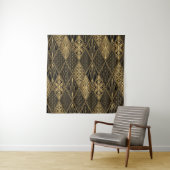 Tenture Art Déco Black Gold Elegance (En situation)