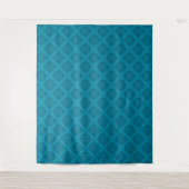 Tenture Art déco bleu géométrique (Devant)
