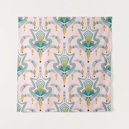 Tenture Art deco modern pattern graphic ornament. Abstract (Devant)