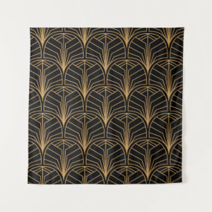 Tenture Art Déco, motif minimaliste vintage.