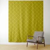 Tenture Art déco olive verte géométrique (En situation)