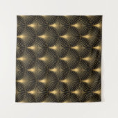 Tenture Art Déco Or Noir : Luxe incomparable (Devant (Horizontal))