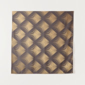 Tenture Art Deco Pattern. Seamless golden background. Mini (Devant (Horizontal))