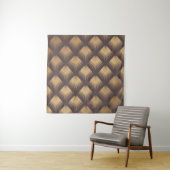 Tenture Art Deco Pattern. Seamless golden background. Mini (En situation)