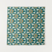 Tenture Art deco seamless abstract floral pattern. Decor e (Devant (Horizontal))