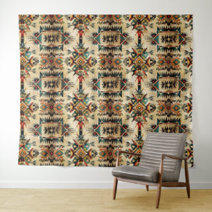 Tenture Art ethnique tribal amérindien vintage